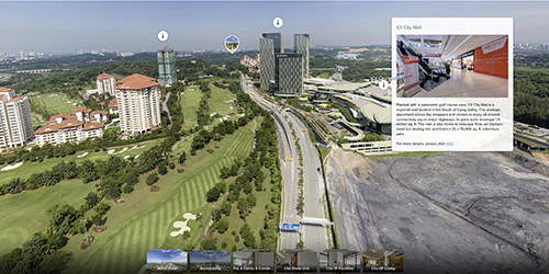IOI Property Galleria @ IOI Resort City — aerial + interactive overlay tour by Fresnel