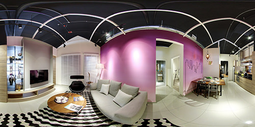 Fresnel 360° equirectangular capture — Paramount Property Urbano Show Gallery virtual tour